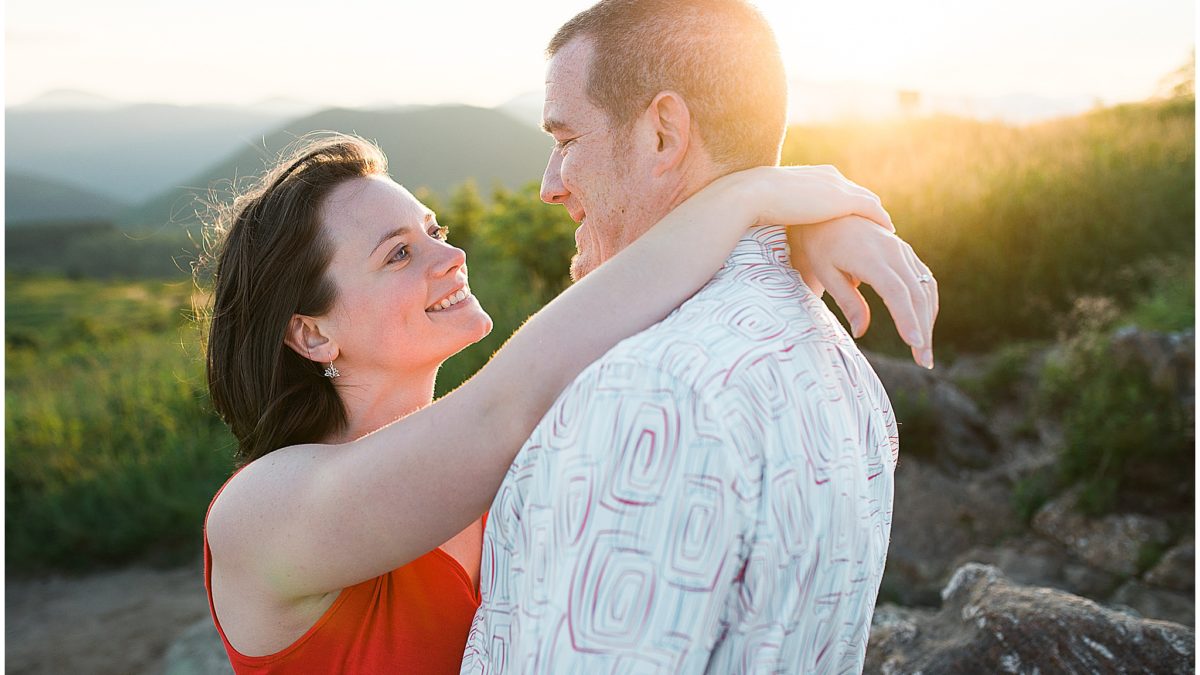 Golden Hour Black Balsam Knob Engagement Session